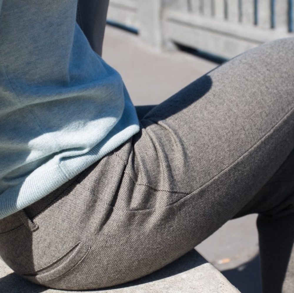 Betabrand Dress Yoga Pants Stretch Herringbone XS